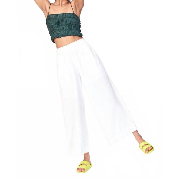 NEW MIRTH wide leg ankle pant in white - Picture 6 of 6